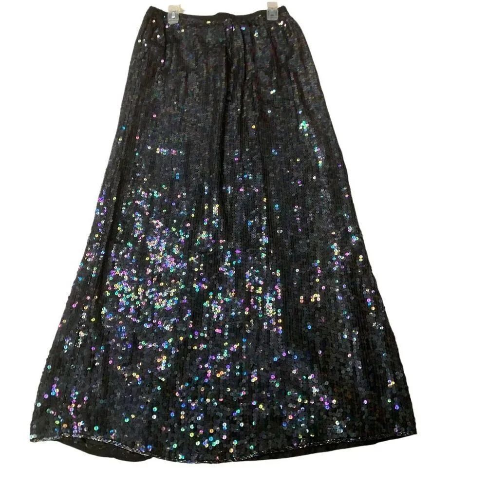 Sequin Embellished Maxi Skirt